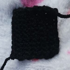 Black Crochet Face Scrubber Pad